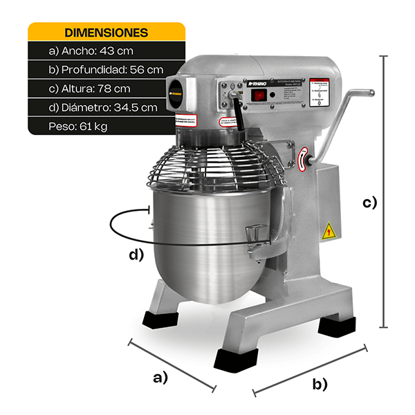 Batidora Planetaria 26.5 lt