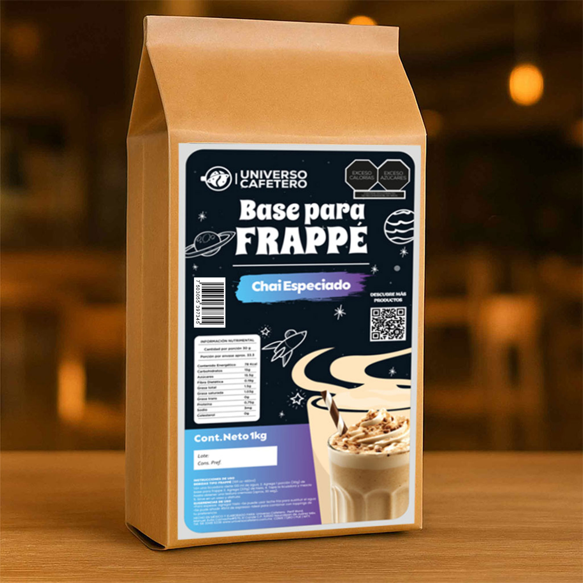 Bolsa de Frappé en polvo de 1kg sabor Chai Especiado