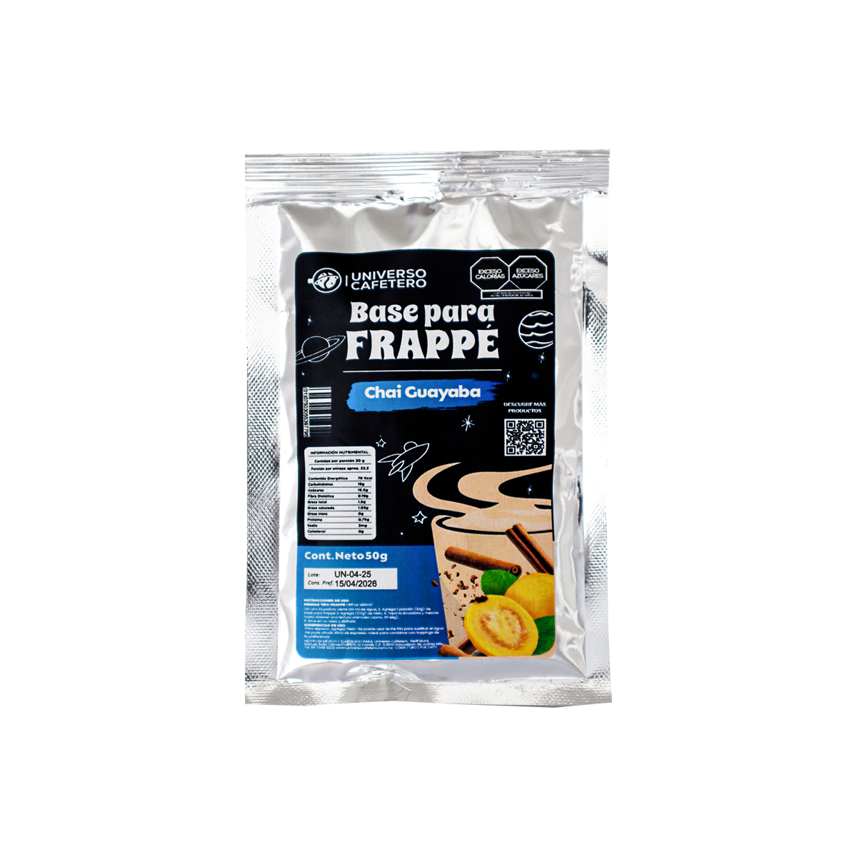 Sobre para frappé de 50g sabor Chai Guayaba
