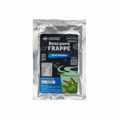 Sobre para frappé de 50g sabor Chai Matcha