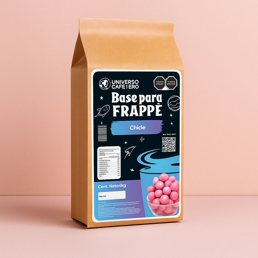 Bolsa de Frappé en polvo de 1kg sabor Chicle