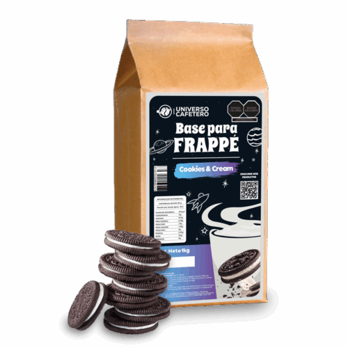 Bolsa de Frappé en polvo de 1kg sabor Cookies and Cream