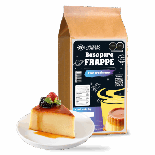 Bolsa de Frappé en polvo de 1kg sabor Flan Tradicional