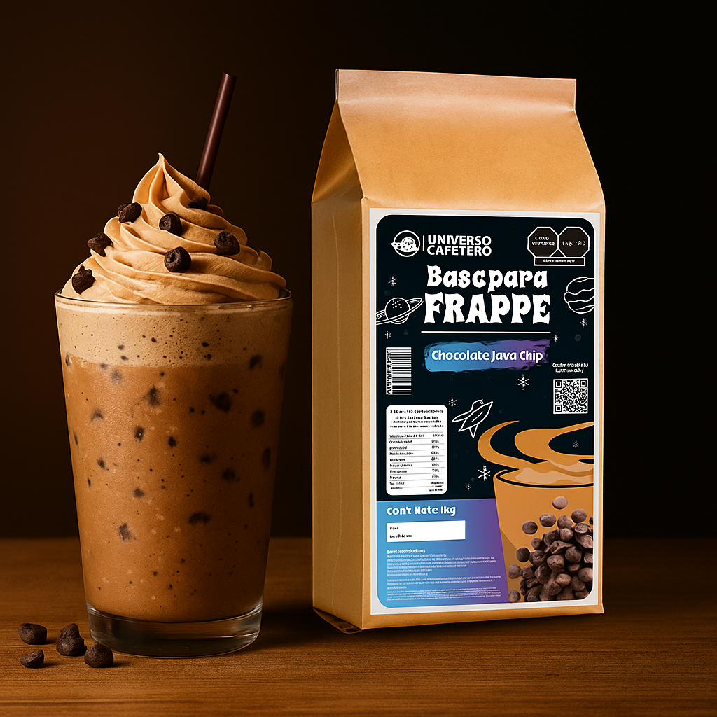 Bolsa de Frappé en polvo de 1kg sabor Chocolate Java Chip