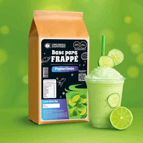 Bolsa de Frappé en polvo de 1kg sabor Pepino Limón