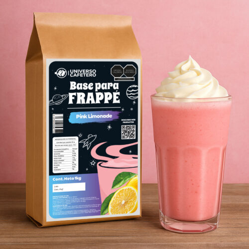 Bolsa de Frappé en polvo de 1kg sabor Pink Lemonade