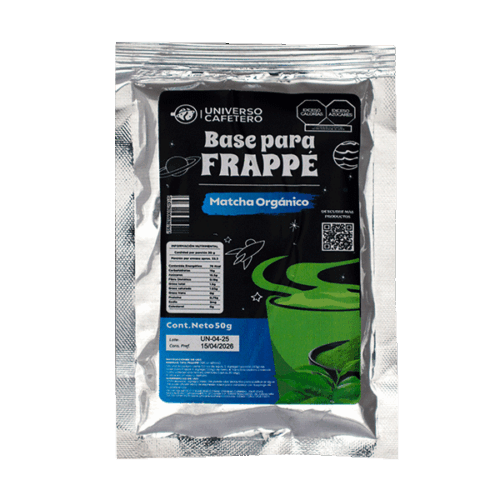 Sobre para frappé de 50g sabor Matcha Orgánico