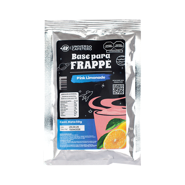 Sobre para frappé de 50g sabor Pink Lemonade
