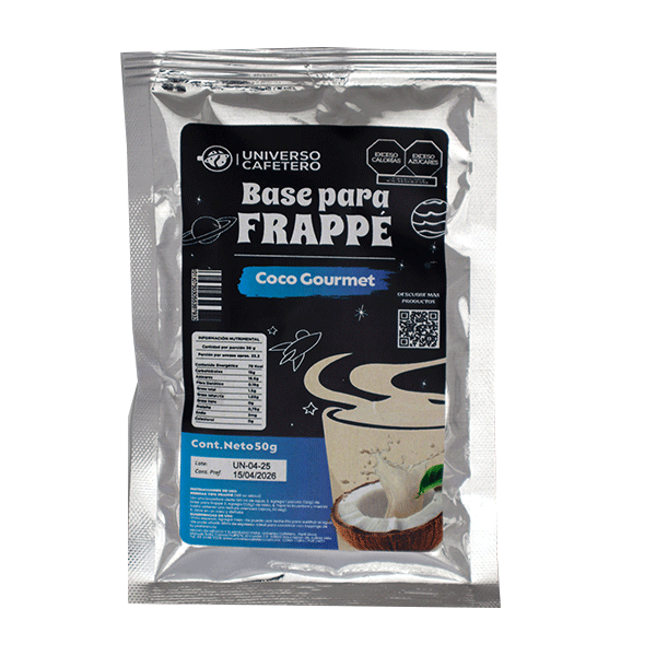 Sobre para frappé de 50g sabor Coco Gourmet