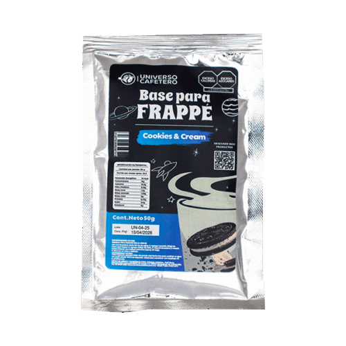 Sobre para frappé de 50g sabor Cookies and Cream