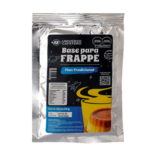 Sobre para frappé de 50g sabor Flan Tradicional