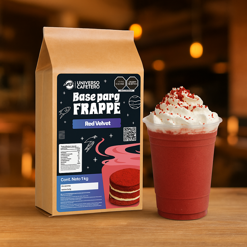 Bolsa de Frappé en polvo de 1kg sabor Red Velvet