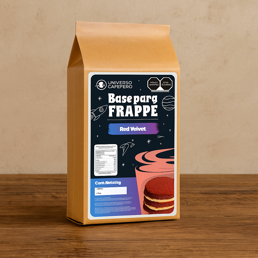Bolsa de Frappé en polvo de 1kg sabor Red Velvet