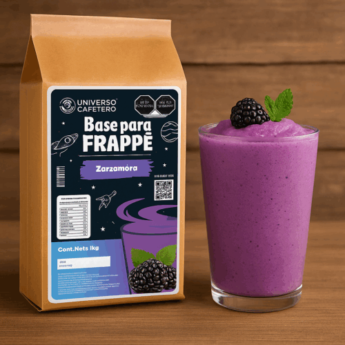 Bolsa de Frappé en polvo de 1kg sabor Zarzamora