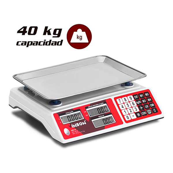 Báscula Electrónica Multifunciones 30 kg