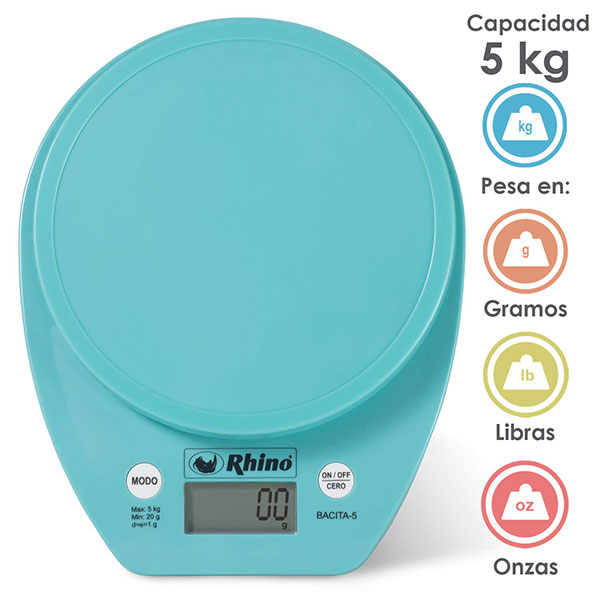 Báscula de Cocina con Tazón 5 kg