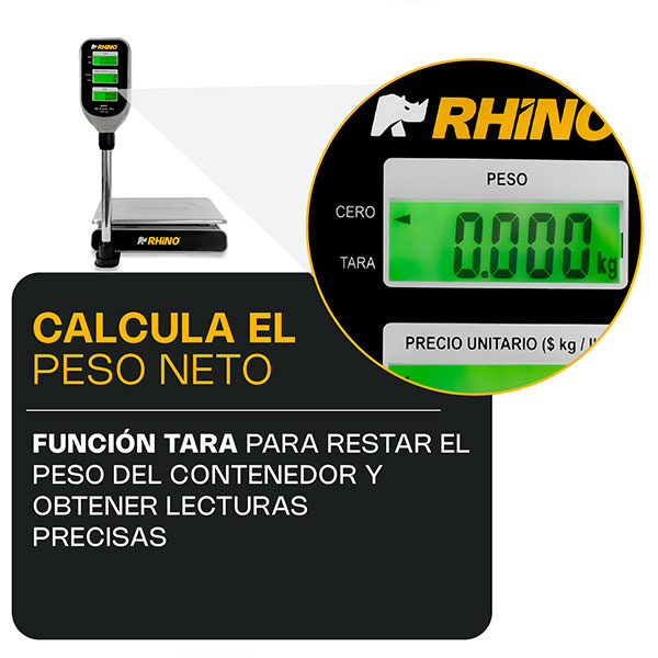 Báscula Electrónica Multifunciones con Torreta 40 kg