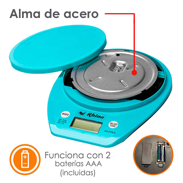 Báscula de Cocina con Tazón 5 kg