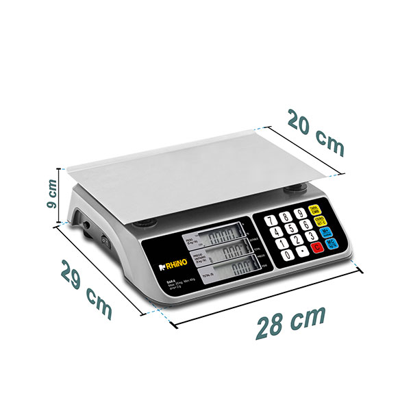 Báscula Electrónica Multifunciones 20 kg con Puerto USB