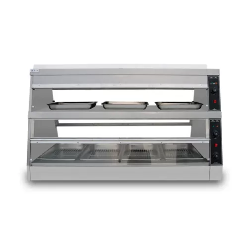 Vitrina caliente de 2 niveles de doble exhibición Migsa Modelo HW-6P