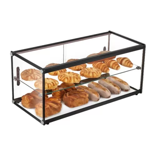 Neutra Cristal Recto con dos niveles y un entrepaño MIGSA ZW-120 Capacidad 120 L. Peso 26 Kg.