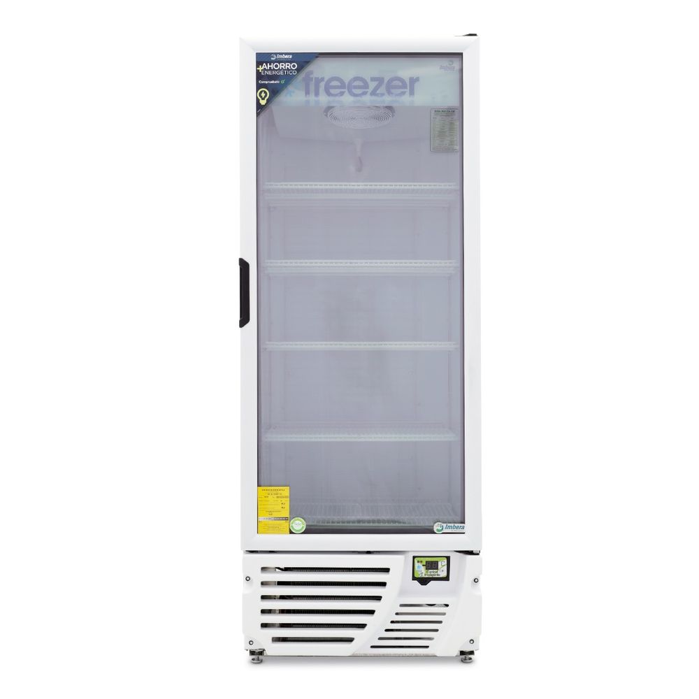 Congelador Vertical Blanco 1 Puerta Cristal VFS24