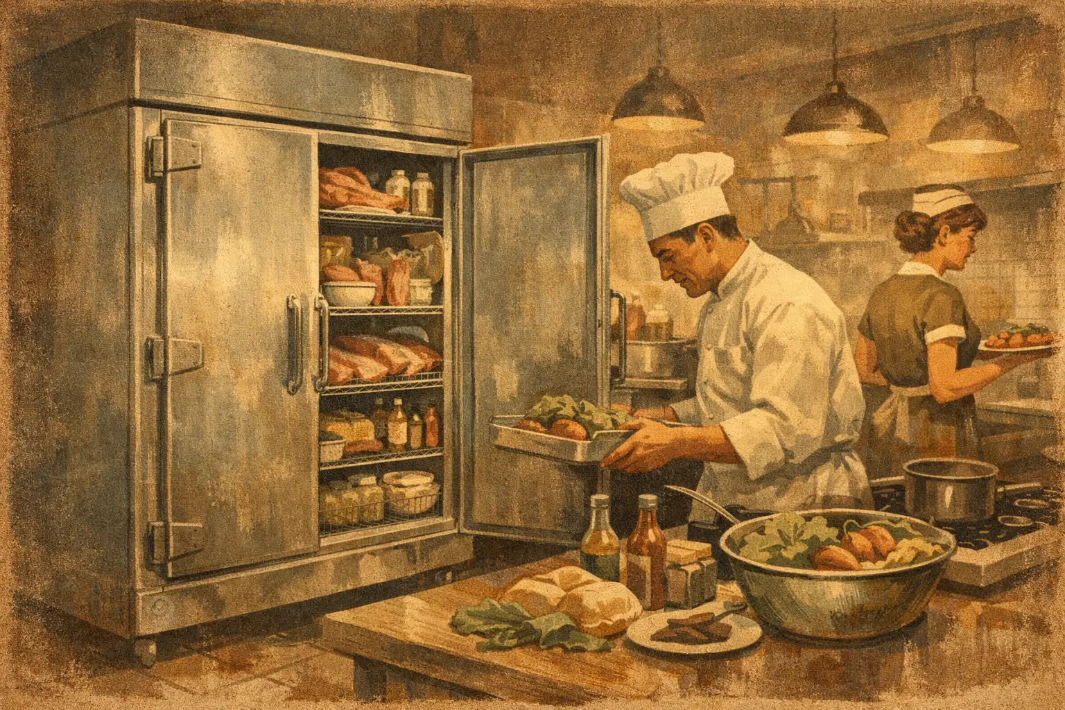 Refrigerador comercial para restaurante